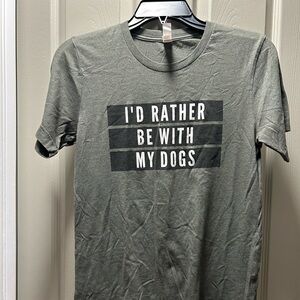 Bella Canvas Olive Dog Lover T-Shirt